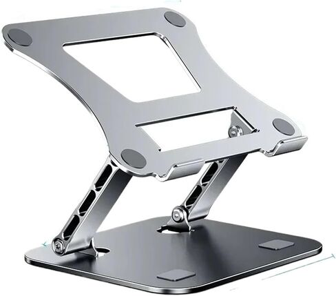 Adjustable Aluminum Alloy up to 17 inch Laptop Portable Folding Cooling Stand(Gray) in Saudi Arabia
