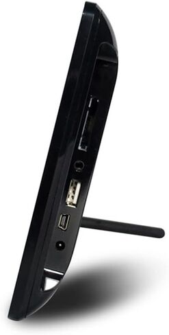 إطار صور رقمي ذكي مقاس 7 بوصات مع جهاز تحكم عن بعد، ولوحة LCD بشاشة LED، ويدعم محرك USB صغير وفتحة SD، ومشغل موسيقى، وإطار صور رقمي لساعة منبه in Saudi Arabia