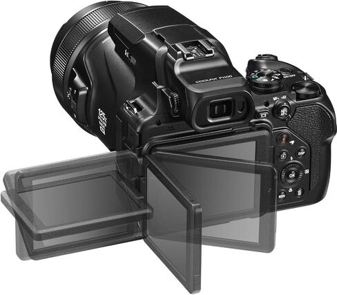 Nikon COOLPIX P1100 Digital Camera with NIKKOR 24-3000mm Lens + 64GB Memory + 2PC Extra Battery + Remote Control + Filters + Slave Flash + Tripod + More (28pc Bundle) (Renewed) in Saudi Arabia