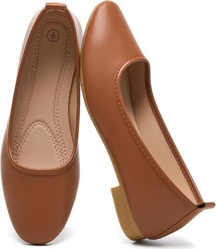 Women's Flats Shoes Ballet Flats Fashion Round Toe Comfortable Flats Dress Shoes Slip on Loafers for Women in Kuwait