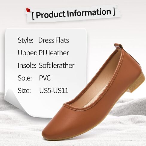 Women's Flats Shoes Ballet Flats Fashion Round Toe Comfortable Flats Dress Shoes Slip on Loafers for Women in Kuwait