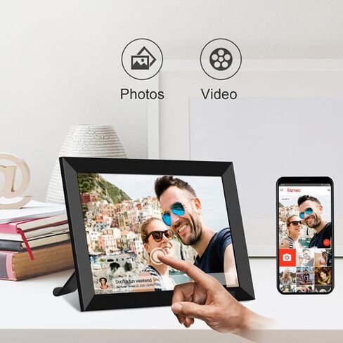 8-inch WiFi Digital Photo Frame 1280x800 with Touch Screen Smart Digital Photo Frame, Share Instant Digital Photo Frames Through The app Anytime, Anywhere in Saudi Arabia