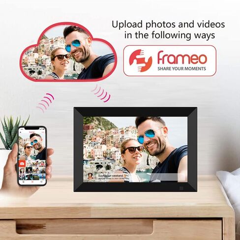 8-inch WiFi Digital Photo Frame 1280x800 with Touch Screen Smart Digital Photo Frame, Share Instant Digital Photo Frames Through The app Anytime, Anywhere in Saudi Arabia