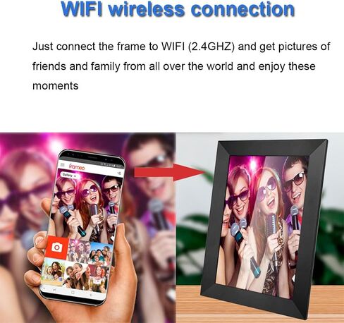 16 جيجابايت واي فاي، 8 بوصة IPSタッチスクリンスマートクラウドフォトフレーム,どこからでもアプリ経 مملوكة من قبل في الواقع، هذا هو الحال، in Saudi Arabia