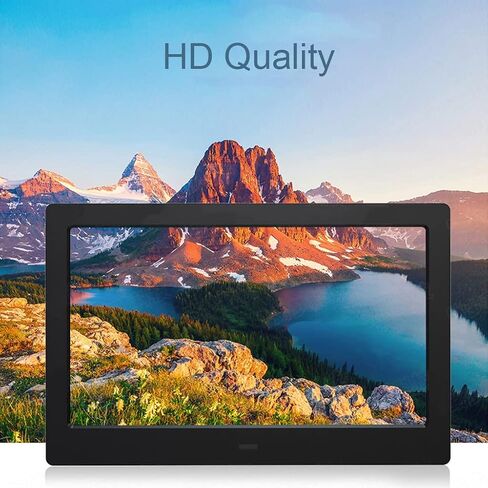 HD Smart WiFi Digital Photo Frame HD Advertising Machine Shopping Mall Monitor Stand Player 1280x800 IPS LCD Touch Screen Wall-Mounted (Black 8-inch) Digital Photo Frame (Black 7-inch) in Saudi Arabia