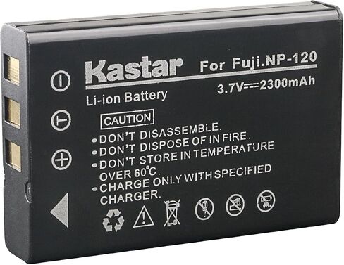 Kastar Battery (X2) & Slim USB Charger for Fujifilm NP-120 NP120 FNP120 D-LI7 DB-43 and Fujifilm Finepix 603 M603 F10 F11 Zoom Optio 450 550 555 750 750Z MX MX4 Camera in Saudi Arabia