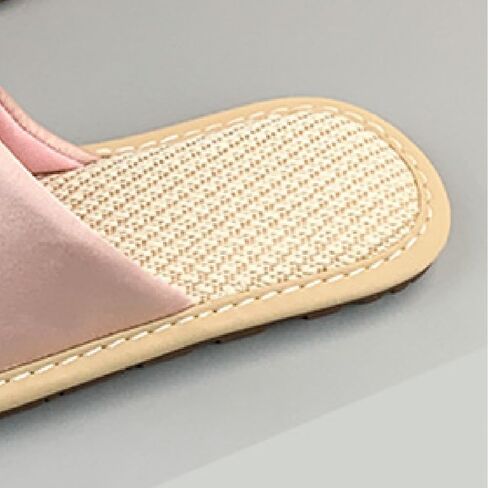 Premium Luxury Satin Silk Top All Seasons Comfort Women's House Linen Slippers Non Slip Indoor Soft Home Slip On Shoes in Saudi Arabia