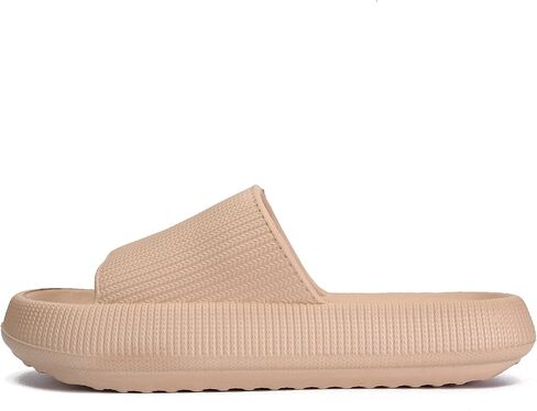 Cloud Slippers for Women and Men, Ultra Comfortable Pillow House Slippers, Lightweight Shower Shoes with Thick Sole, Non-Slip Bathroom Sandals, Easy to Clean, Indoor & Outdoor Slides in Saudi Arabia