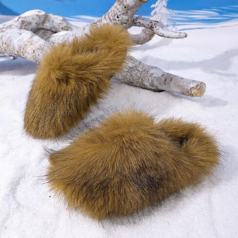 Women's Plush Non-Slip Slippers, Memory Foam Indoor Outdoor Use Winter Home Style Slippers in Saudi Arabia