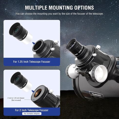 Astromania 1.25" 15mm Super Plossl Telescope Eyepiece - Bundle with - 3X Barlow Lens 1.25 inch in Saudi Arabia