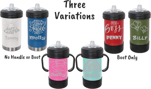 Customized Stainless Steel Sippy Cups, Personalized Kids Tumblers with Handle, Reusable Infants and Toddler Cups in Saudi Arabia