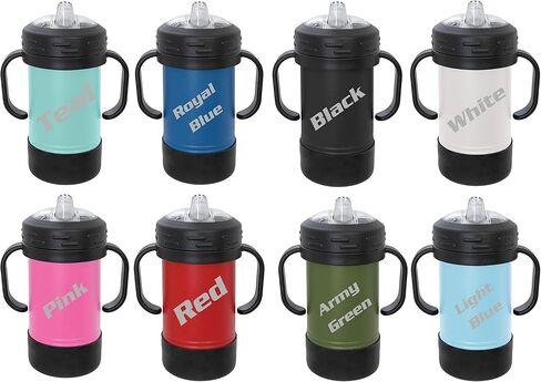 Customized Stainless Steel Sippy Cups, Personalized Kids Tumblers with Handle, Reusable Infants and Toddler Cups in Saudi Arabia