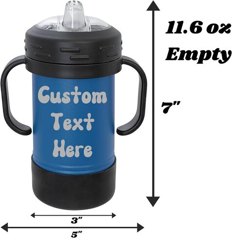 Customized Stainless Steel Sippy Cups, Personalized Kids Tumblers with Handle, Reusable Infants and Toddler Cups in Saudi Arabia
