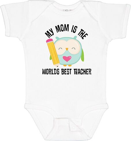 inktastic Teacher Mom School Owl Baby Bodysuit in Saudi Arabia