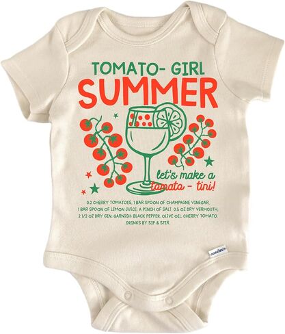 Tomato Cocktail Tomatotini - Baby Boy Girl Clothes Bodysuit Funny Cute in Saudi Arabia