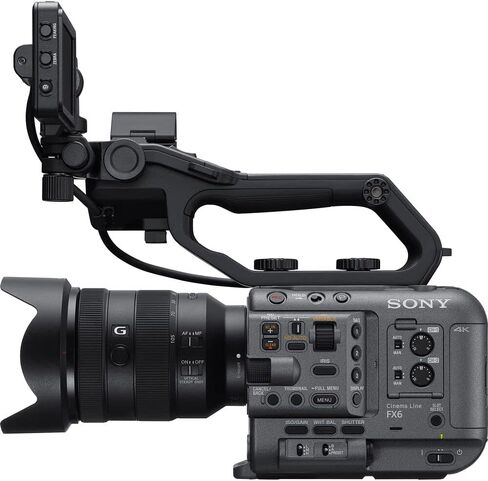 Sony FX6 Cinema Line Camera Kit with 24–105 mm F4 G OSS Lens (ILME-FX6VK) – Full-Frame 10.2MP Sensor | 4K 120p | 160GB Card, BP-U35 Battery, Filter Kit, Color Filter Kit, Bag, Card Wallet and More in Saudi Arabia