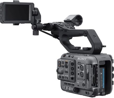 Sony FX6 Cinema Line Camera Kit with 24–105 mm F4 G OSS Lens (ILME-FX6VK) – Full-Frame 10.2MP Sensor | 4K 120p | 160GB Card, BP-U35 Battery, Filter Kit, Color Filter Kit, Bag, Card Wallet and More in Saudi Arabia