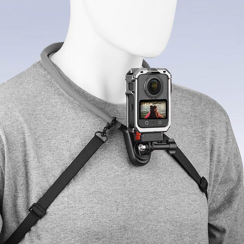 إطار قفص أرانب للكاميرات من سبائك الألومنيوم وأغطية حماية للعدسات تدعم ضوء LED وميكروفون وحامل ثلاثي القوائم مناسب لـ OSMO 360 in Kuwait