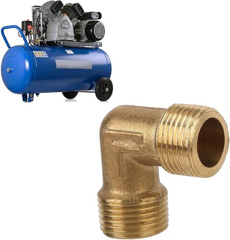 Right Angle Pipe Joint Brass Pump Check Valve Connection Elbow Air Compressor Fittings G3/8 in Saudi Arabia