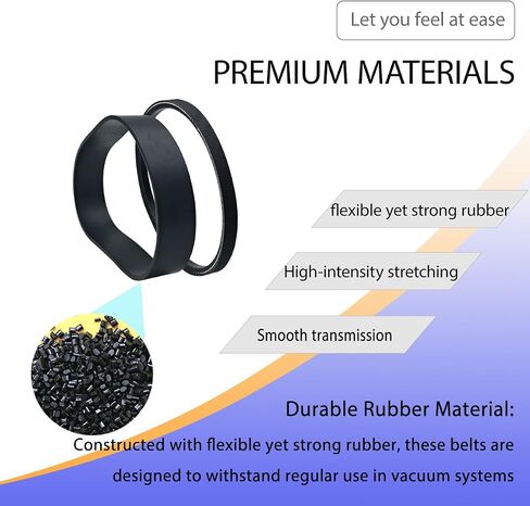 38528-034 & 38528-035 Vacuum Belt Set for Hoover WindTunnel Self-Propelled U6485900, U6420900, U6476900, Mach 5/6, Platinum Series - Replaces 40201200 & 40201170 (1 Pack) in Kuwait