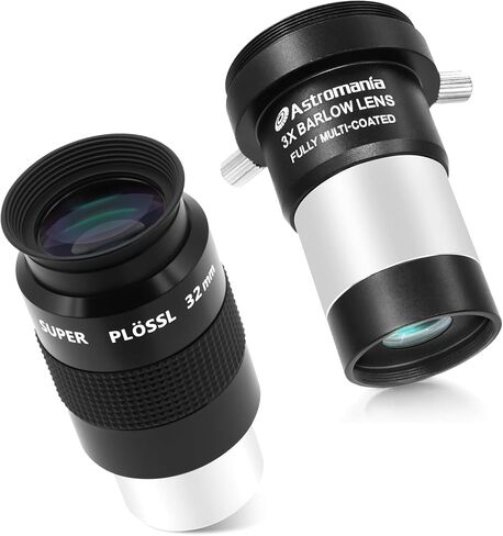 Astromania 1.25" 32mm Super Plossl Telescope Eyepiece - Bundle with - 3X Barlow Lens 1.25 inch in Saudi Arabia