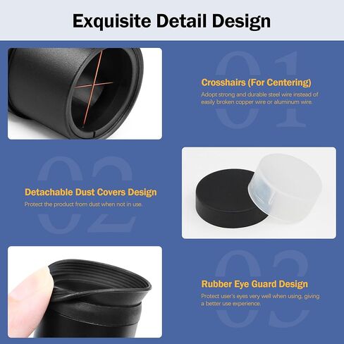 Astromania 1.25" 15mm Super Plossl Telescope Eyepiece - Bundle with - 1.25" Long Collimating Cheshire Eyepiece in Saudi Arabia