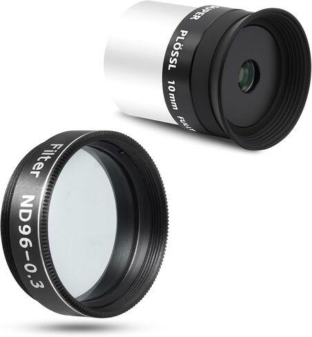 Astromania 1.25" 10mm Super Plossl Telescope Eyepiece - Bundle with - Moon Filter 1.25 inch ND96-0.3 in Saudi Arabia