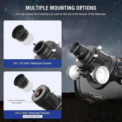Astromania 1.25" 7.5mm Super Plossl Telescope Eyepiece - Bundle with - Alignment 1.25 Inch Laser Collimator in Saudi Arabia