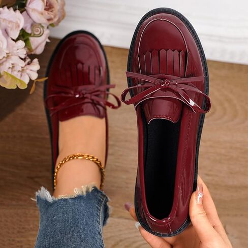 Women’s Chunky Loafers Slip On Platform Shoes – Comfort Penny Heeled Lug Sole Loafers for Work, Dressy & Business Casual Outfits in Saudi Arabia