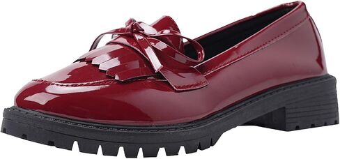 Women’s Chunky Loafers Slip On Platform Shoes – Comfort Penny Heeled Lug Sole Loafers for Work, Dressy & Business Casual Outfits in Saudi Arabia