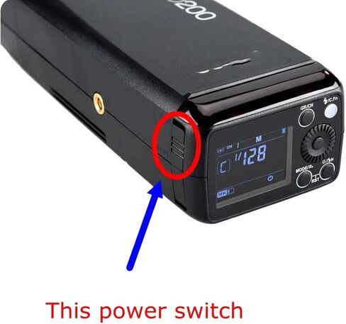 New External Power Switch Button Outer On Off Key Compatible with Godox AD200 in Saudi Arabia