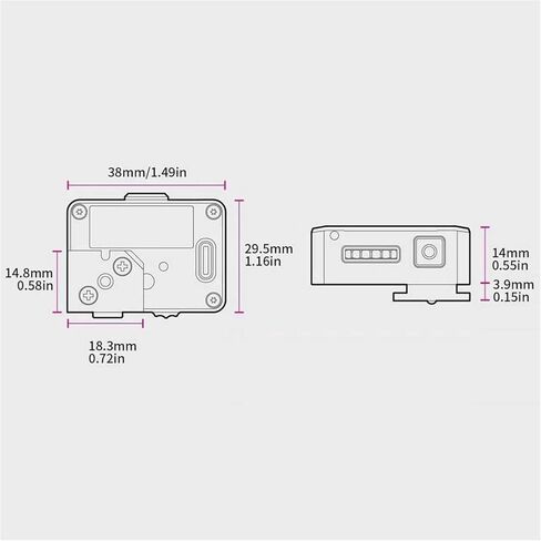 Camera Light Meter, Photography Light Meter, Exposure Indicator, OLED Screen, Cold Shoe Mount, Adjust ISO, Aperture and Shutter Speed Photography, 30° Average Metering, for Vintage Cameras(Black) in Saudi Arabia
