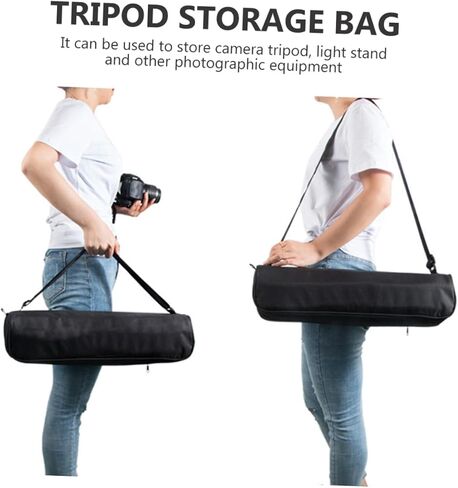 Durable Tripod Carrying Case with Shoulder Strap Lightweight Photography Bag for Outdoor Camera Tripods Black Storage Pouch in Saudi Arabia
