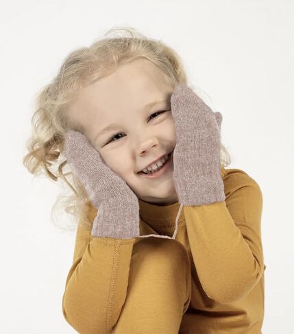 Toddler Winter Mittens Solid Knitted Cold Protection Magic Gloves Mitten for Boys Girls in Saudi Arabia