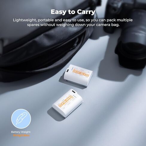 بطارية K&F CONCEPT 2520 مللي أمبير DMW-BLK22، 2 حزمة USB-C 2.5H بطارية BLK22 مشحونة بالكامل متوافقة مع باناسونيك LUMIX S5، S5II، GH6، GH5، G5 II، S5 IIX، GH7، S9، G9 II in Kuwait