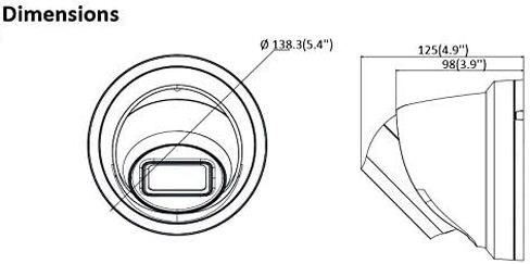 كاميرا DS-2CD2385G1-I 2.8 مم 8 ميجابكسل IR كاميرا برجية ثابتة POE إصدار ليلي IP67 H.265 + صندوق أحمر وأبيض النسخة الإنجليزية in Kuwait