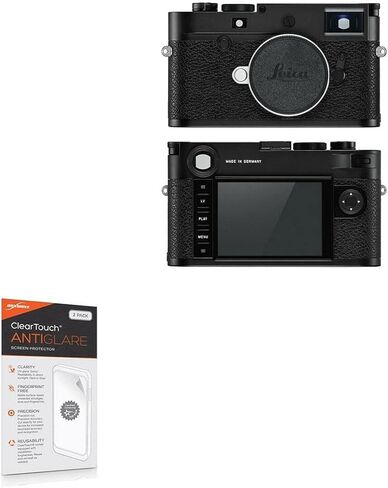 واقي شاشة BoxWave متوافق مع Leica M10-P - ClearTouch مضاد للتوهج (عبوتان)، طبقة رقيقة غير لامعة مضادة لبصمات الأصابع in Kuwait
