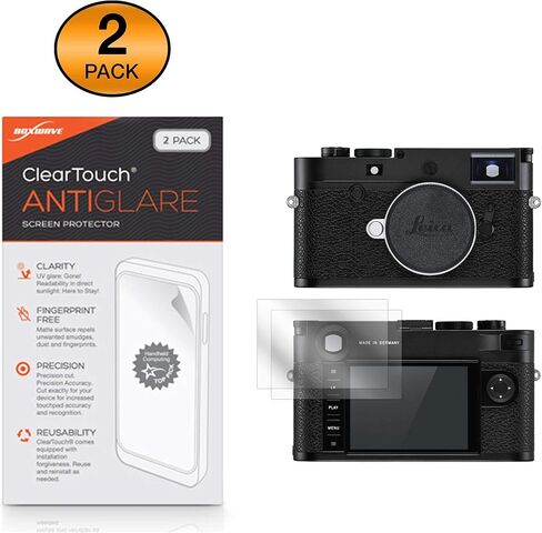 واقي شاشة BoxWave متوافق مع Leica M10-P - ClearTouch مضاد للتوهج (عبوتان)، طبقة رقيقة غير لامعة مضادة لبصمات الأصابع in Kuwait