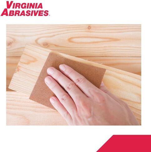 مجموعة ورق صنفرة للأغراض العامة مقاس 9 × 11 بوصة من Virginia Abrasives، (5 لكل منها، 10 إجماليًا) (خشن (80/100)) in Kuwait