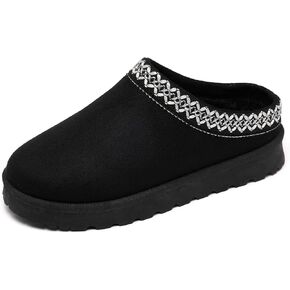 Women's Fuzzy Cozy Warm Slippers Indoor and Outdoor Slip On Cute House Fluffy Clogs in Kuwait