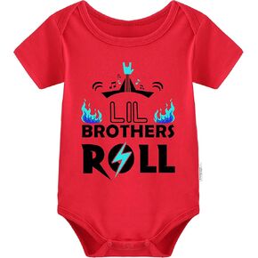 Baby Twins Bodysuit Big Brothers Rock Newborn Baby Unisex Romper Cute Family Matching Outfits in Saudi Arabia