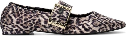 صندل باليه نسائي مسطح من DKNY بمقدمة مدببة مع حزام حزام in Saudi Arabia