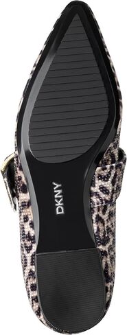 صندل باليه نسائي مسطح من DKNY بمقدمة مدببة مع حزام حزام in Saudi Arabia