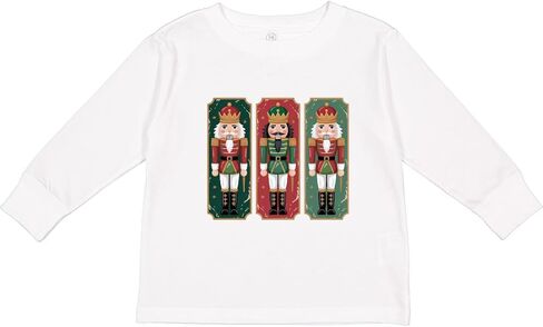 تي شيرت Inktastic Christmas Nutcracker Trio بأكمام طويلة للأطفال الصغار in Kuwait