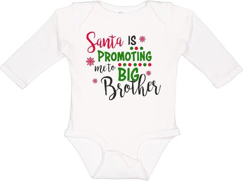 inktastic Santa Is Promoting Me To Big Brother Long Sleeve Creeper in Saudi Arabia
