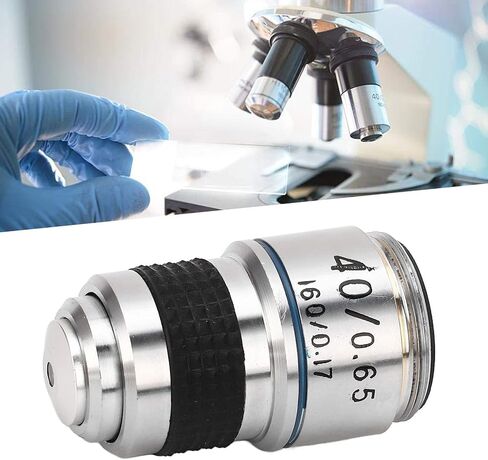 Microscope Objective Lens 40X Achromatic Biological High Precision Brass Aluminum Alloy RMS Thread for Scientific Research Laboratory Education in Saudi Arabia