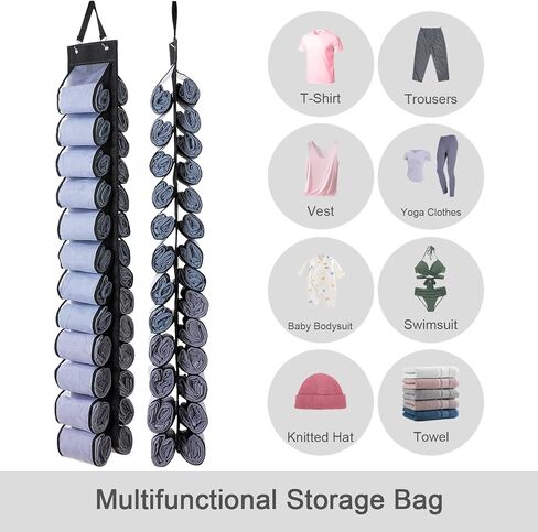 Legging Organizer with 16 Roll Compartments for Yoga Pants, Tank Top, Towel, Underwear, Shirt (Grey) in Saudi Arabia