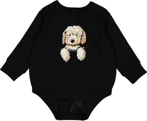 inktastic Pocket Goldendoodle Baby Fleece Bodysuit - KiniArt in Saudi Arabia