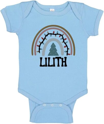 Christmas Rainbow Lilith Baby Infant Bodysuit in Saudi Arabia