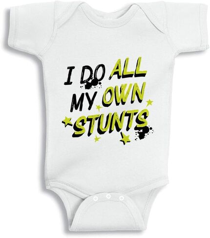 TATY Kids I Do All My Own Stunts Baby Infant Bodysuit in Saudi Arabia
